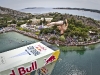 Alain Kohl of Luxembourg dives from the 26.8 metre platform during the third stop of the Red Bull Cliff Diving World Series at Lake Vouliagmeni in Athens, Greece on May 22nd 2011.